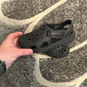 Kids Black Slip-On Shoes